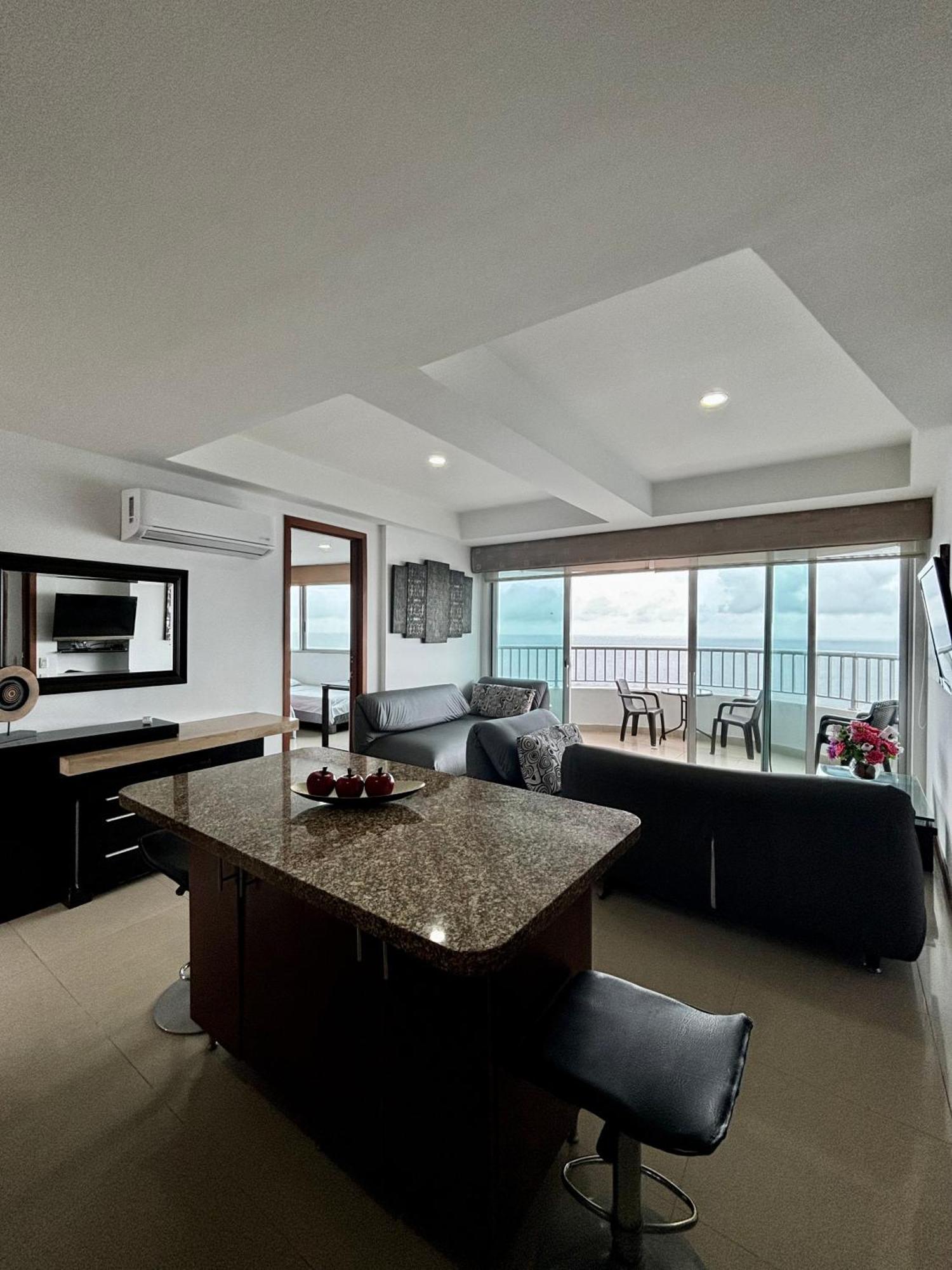 Paraiso En Bocagrande Con Vista Al Mar Cartagena エクステリア 写真